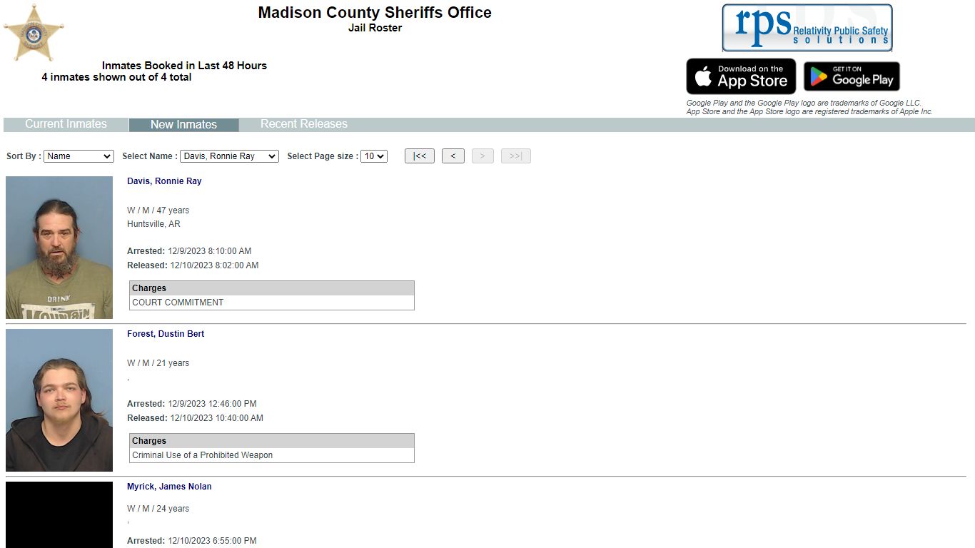 List Inmates - myr2m.com
